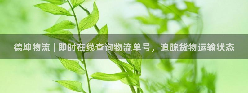 28圈官网开奖结果预测：德坤物流 |