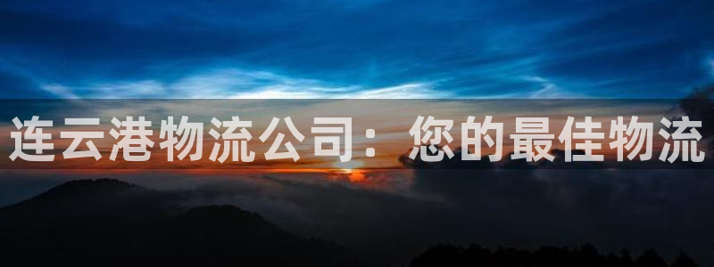 28圈pg麻将胡了：连云港物流公司：